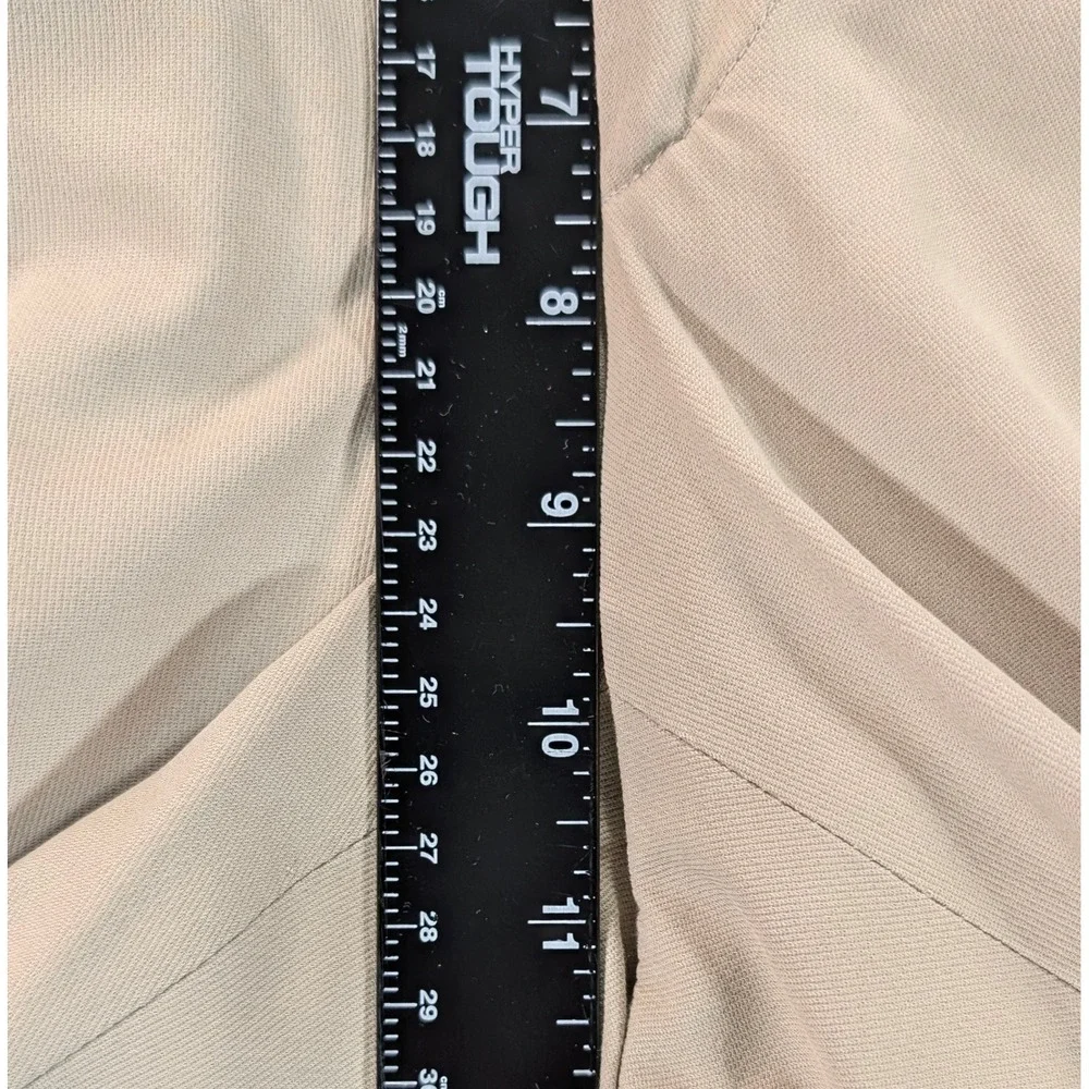 Hermes Mens Tan Chino Trousers Rope Detail Flat Front Pant Made in Italy 33x30.5